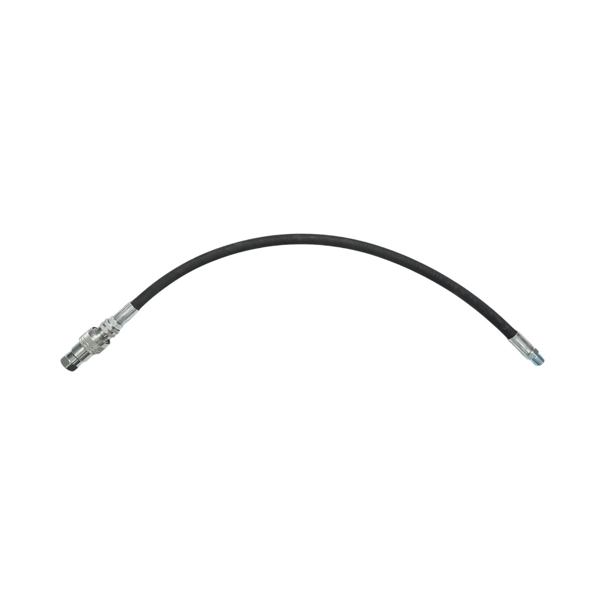 Furtun presiune sertizat pentru tiranti hidraulici 70cm cu armaturi 1/2 + 3/8 si supapa mos